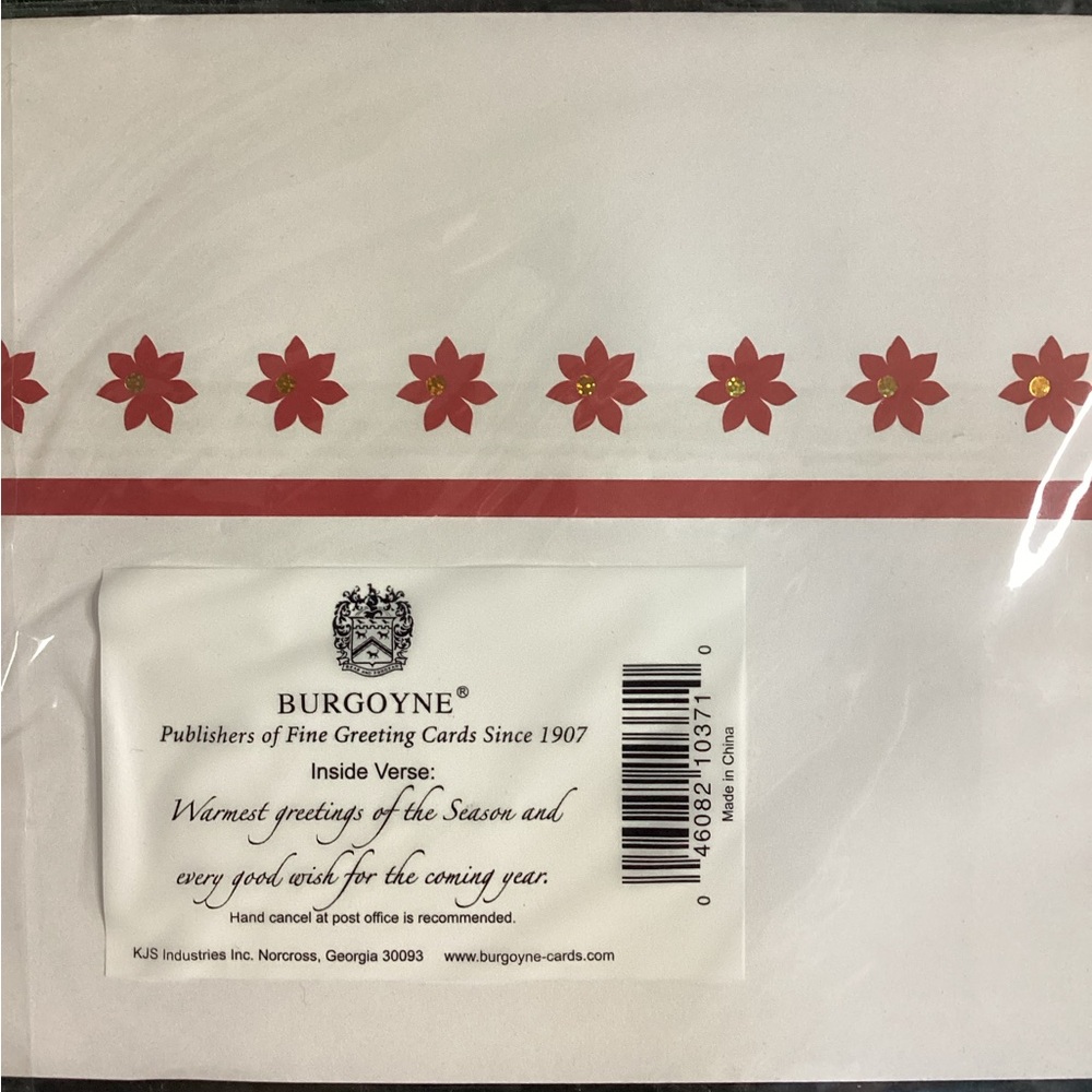 BURGOYNE Festive Holiday Dimensional Greeting Cards Set Of 5 - Picture 12 of 12